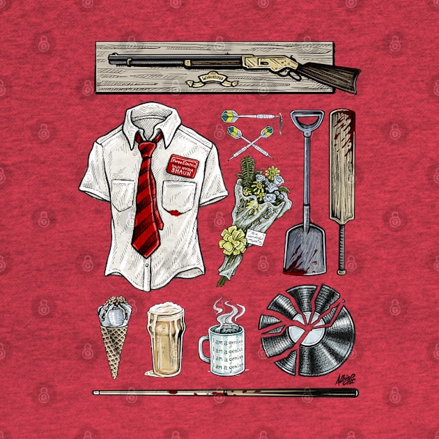 Shaun of the Dead Movie Props by BradAlbright